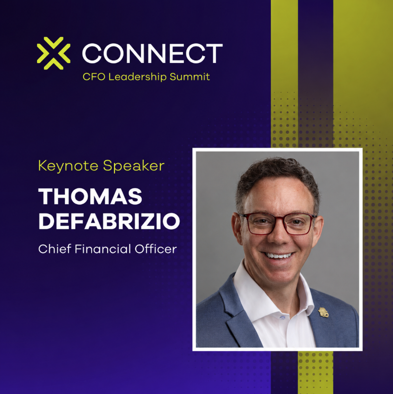 Thomas DeFabrizio selected as a keynote speaker for the 2026 CONNECT CFO Leadership Summit